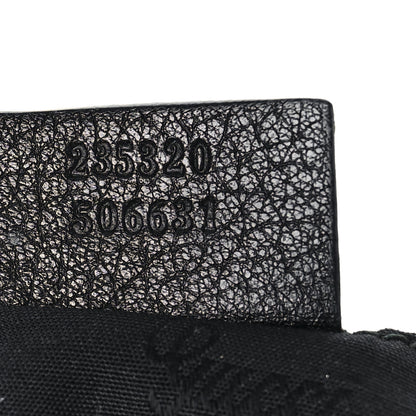 Gucci Calfskin Bamboo Croisette Evening Bag Black 7 of 10
