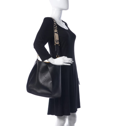Stella McCartney Eco Alter Nappa Perforated Shoulder Bag Black 2 of 8