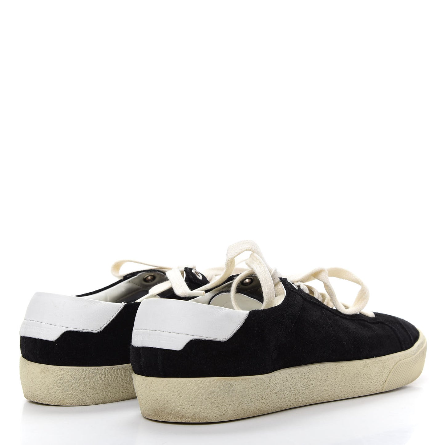 Distressed Suede Womens Court Classic Sneakers 38 Black