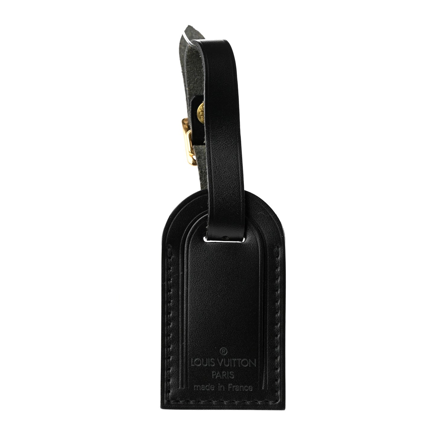 Calfskin Luggage Tag Black