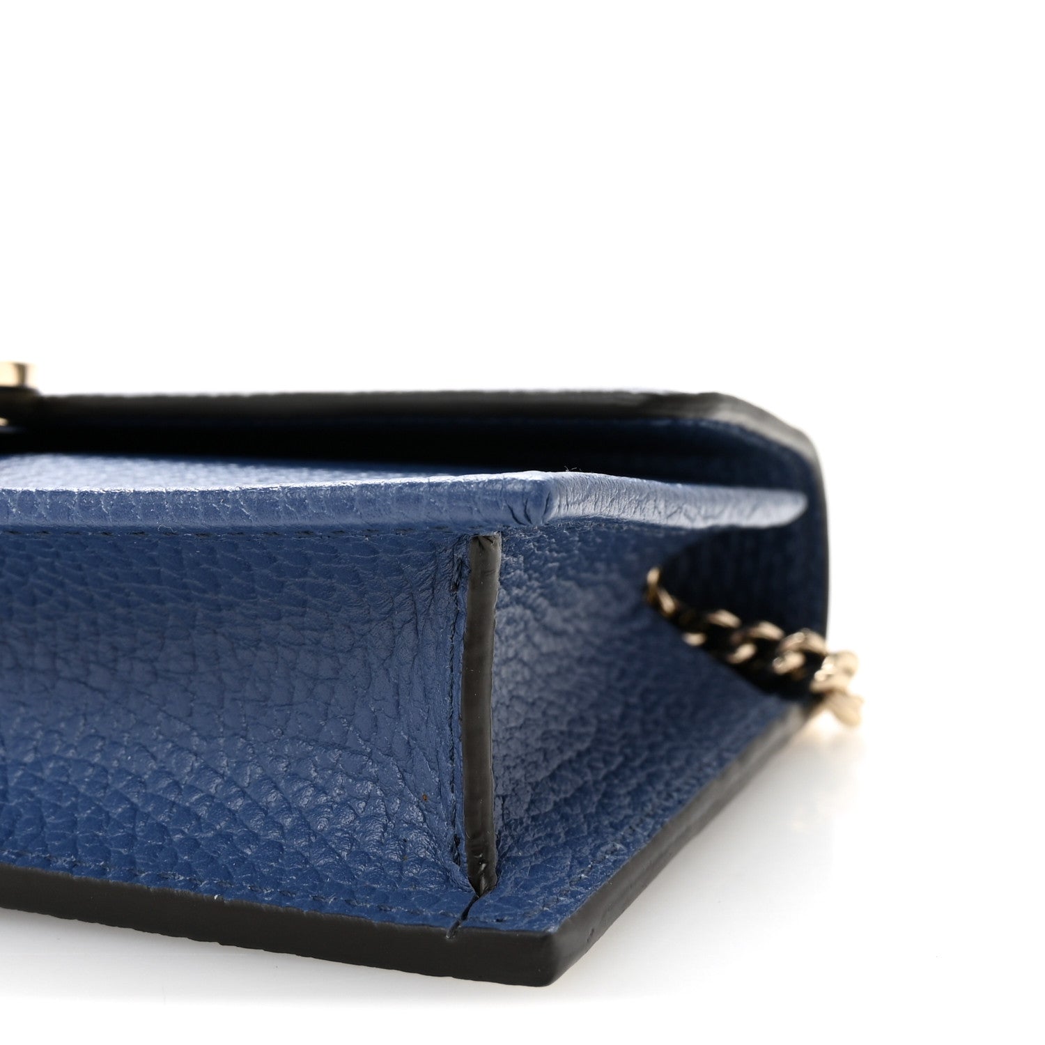 Gucci Dollar Calfskin Interlocking G Chain Wallet Caspian 9 of 10