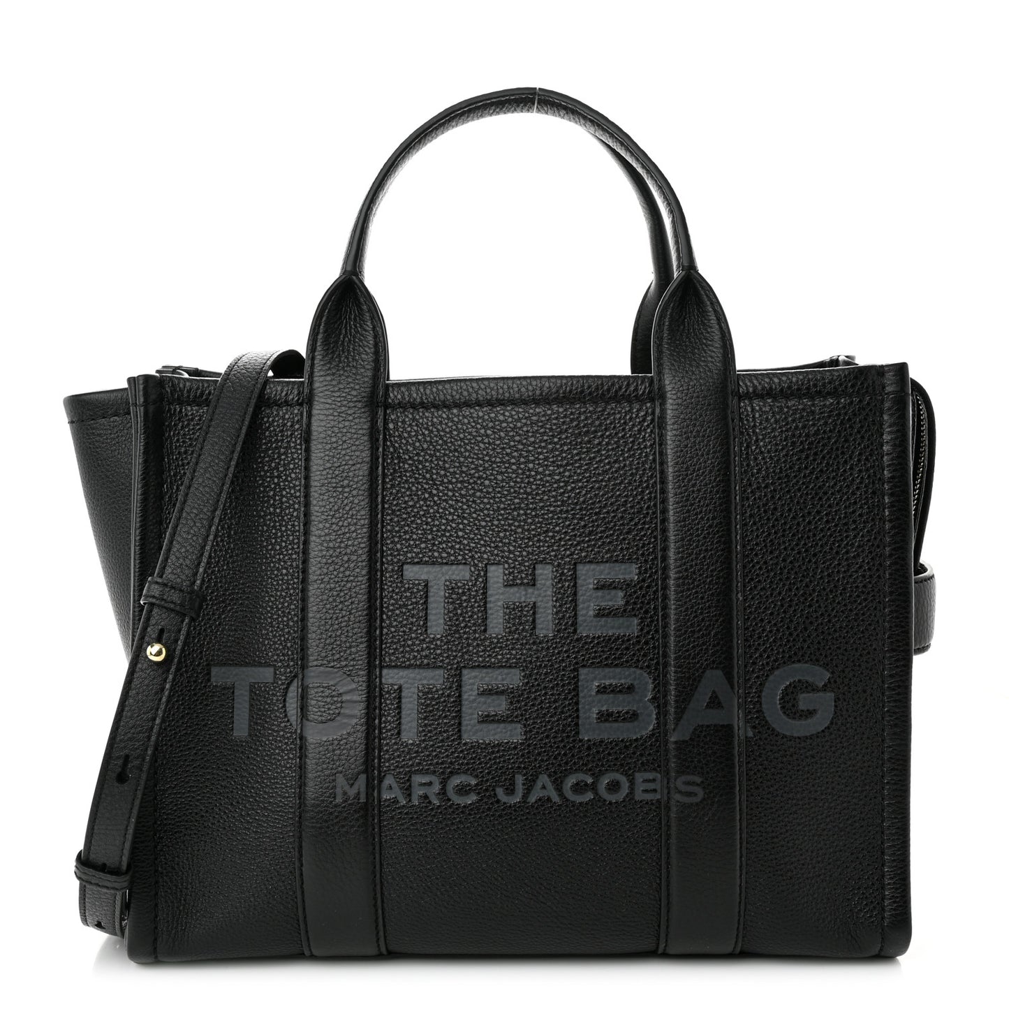 Grained Calfskin Medium The Tote Bag Black