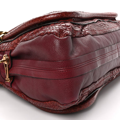 Chloe Snakeskin Large Paraty Red 8 of 10