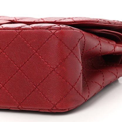 Chanel Caviar Quilted Jumbo Double Flap Dark Red 6 of 12