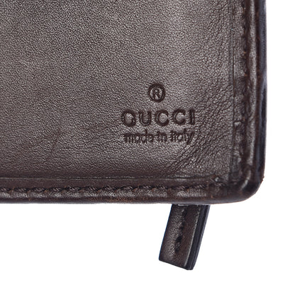 Gucci Monogram Calfskin Ladies Web Continental Wallet Beige Ebony Cocoa 8 of 9