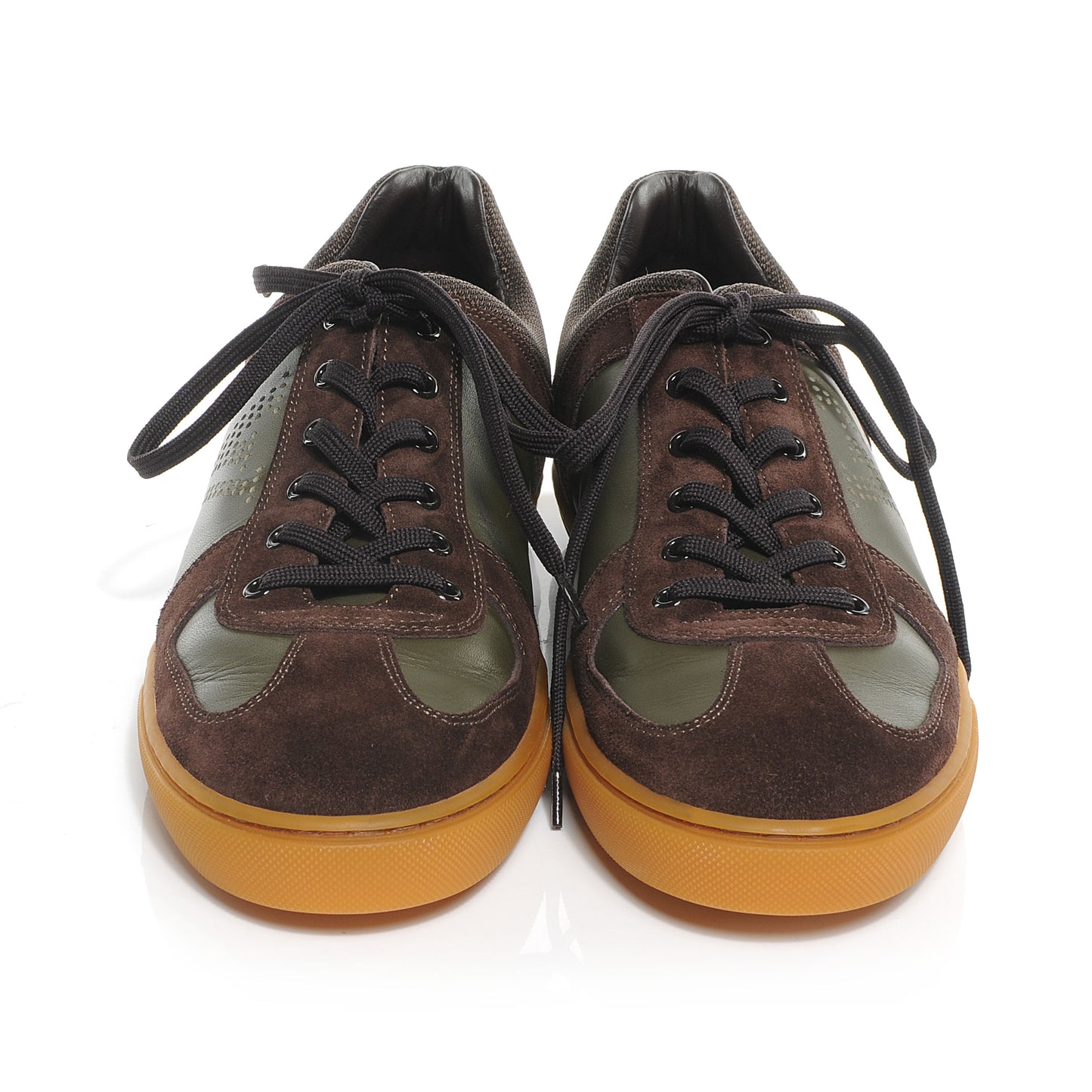 Suede Leather Dream On Sneakers 7 Brown Olive