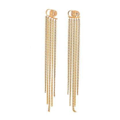 Christian Dior Danseuse Etolie Chain Drop Earrings Gold 1 of 4