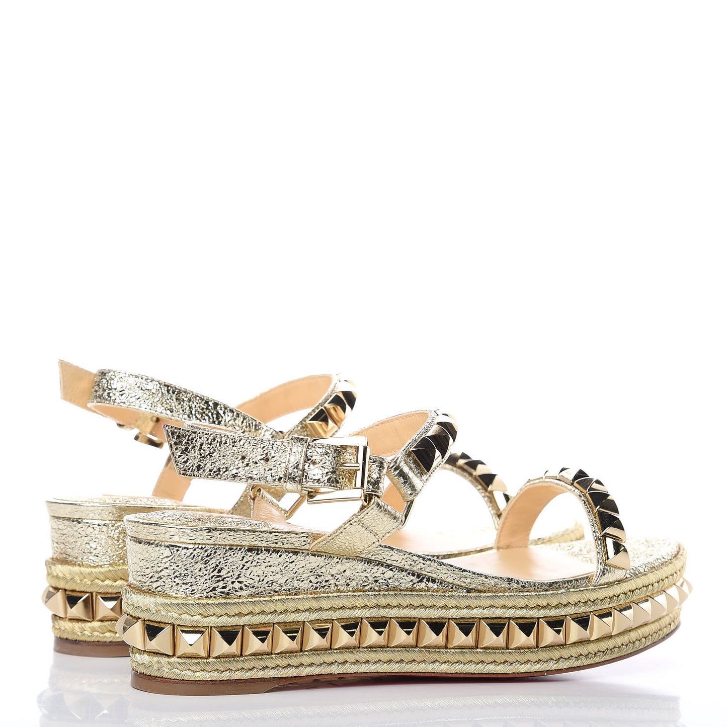 Specchio Vintage Cataclou 60 Platform Sandals 37 Platine Light Gold