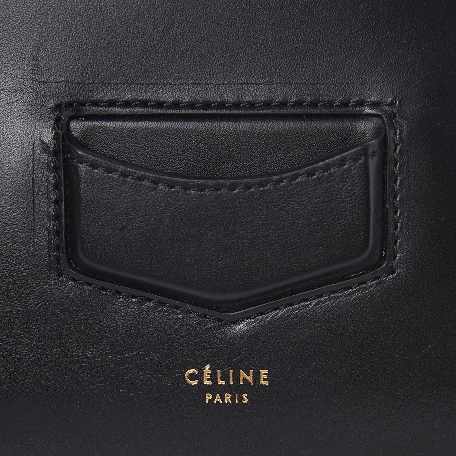 Celine Smooth Calfskin Trotteur Clutch Black 7 of 7