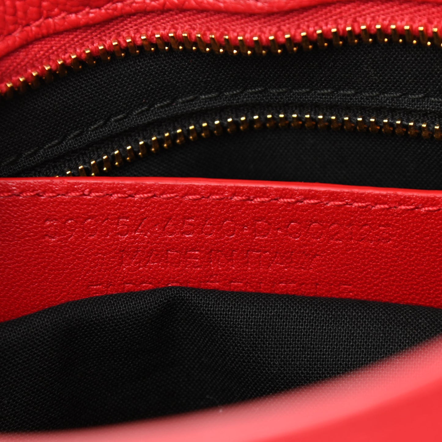 Chevre Gold Metallic Edge Hardware City Rouge Grenade