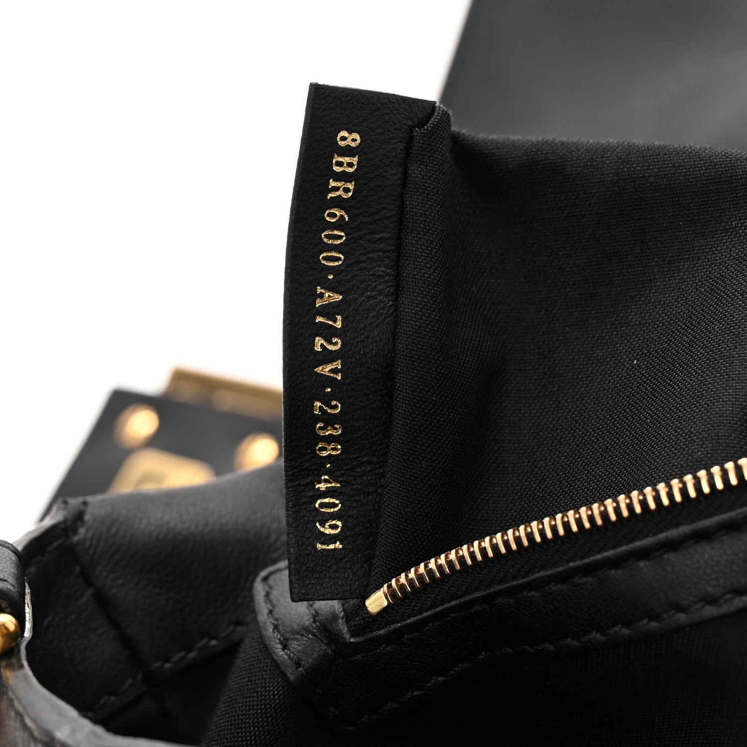 Fendi Nappa FF 1974 Embossed Baguette Black 7 of 11