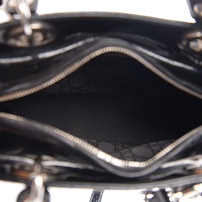 Christian Dior Patent Cannage Medium Lady Dior Black 4 of 11
