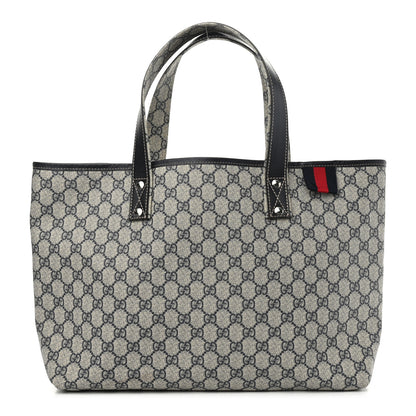 Gucci GG Plus Monogram Medium Signature Web Loop Tote Navy 1 of 10