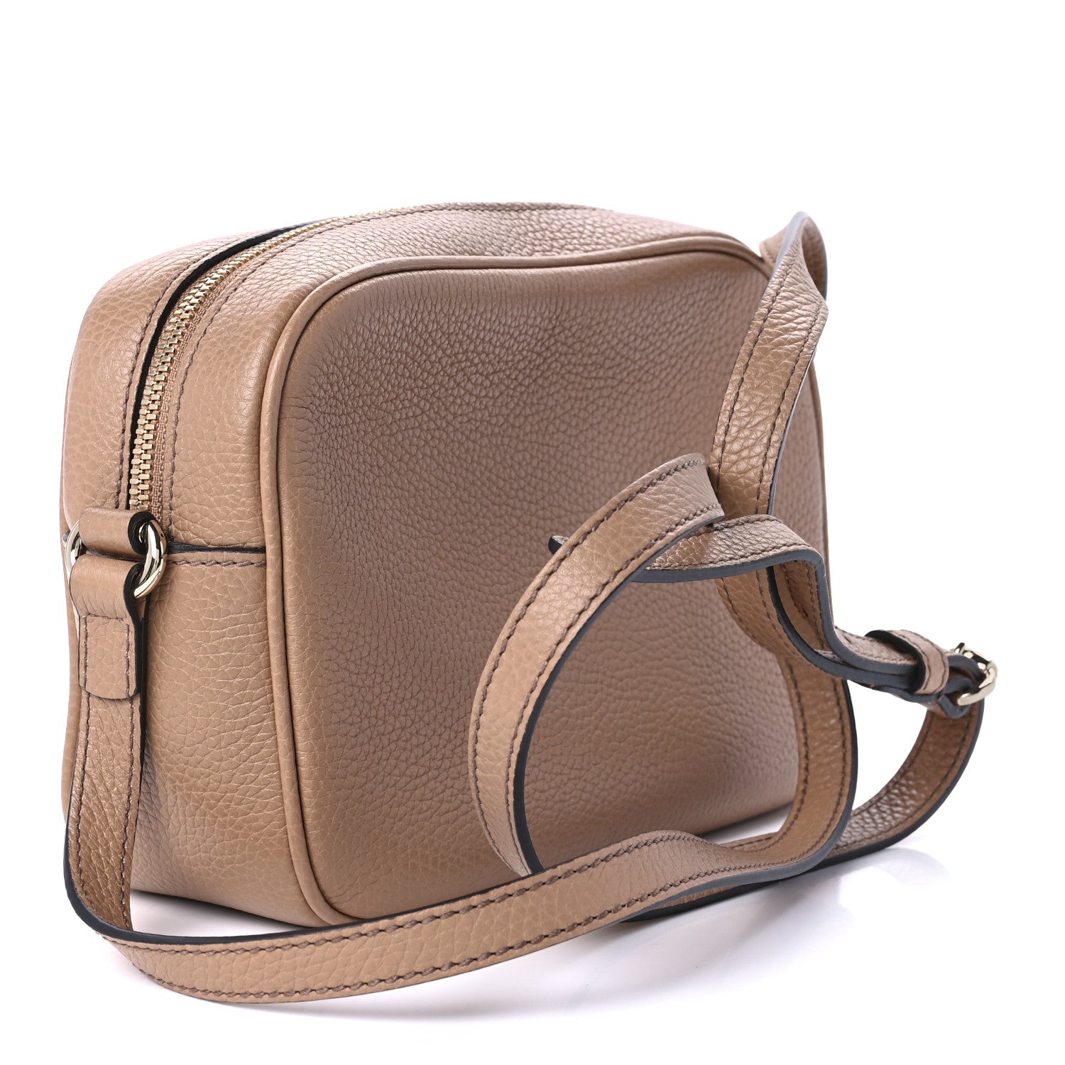 Gucci Pebbled Calfskin Small Soho Disco Bag Rose Beige 3 of 10