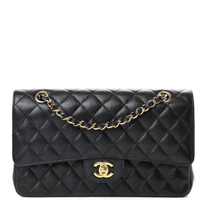 Chanel Caviar Quilted Medium Double Flap Black 1 of 9