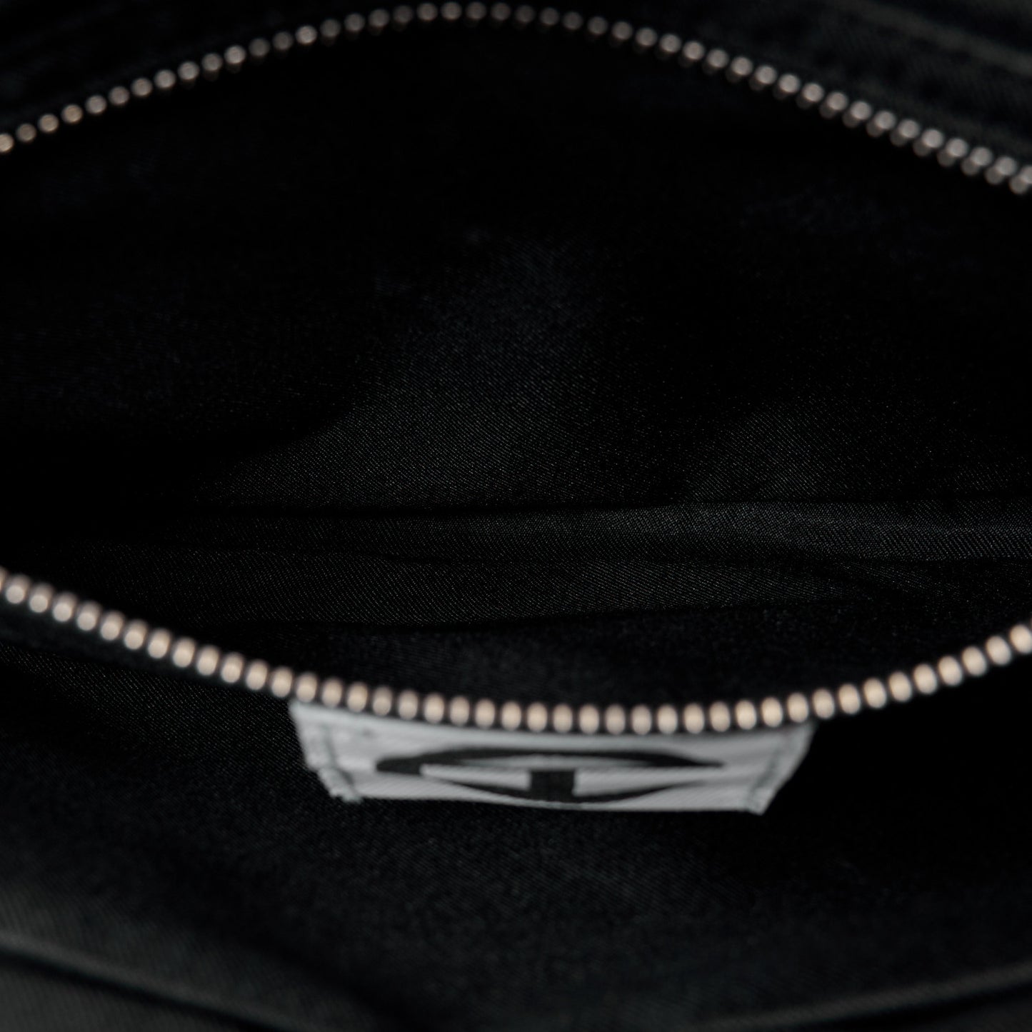 Nylon Medium Puff Shopping Bag Black