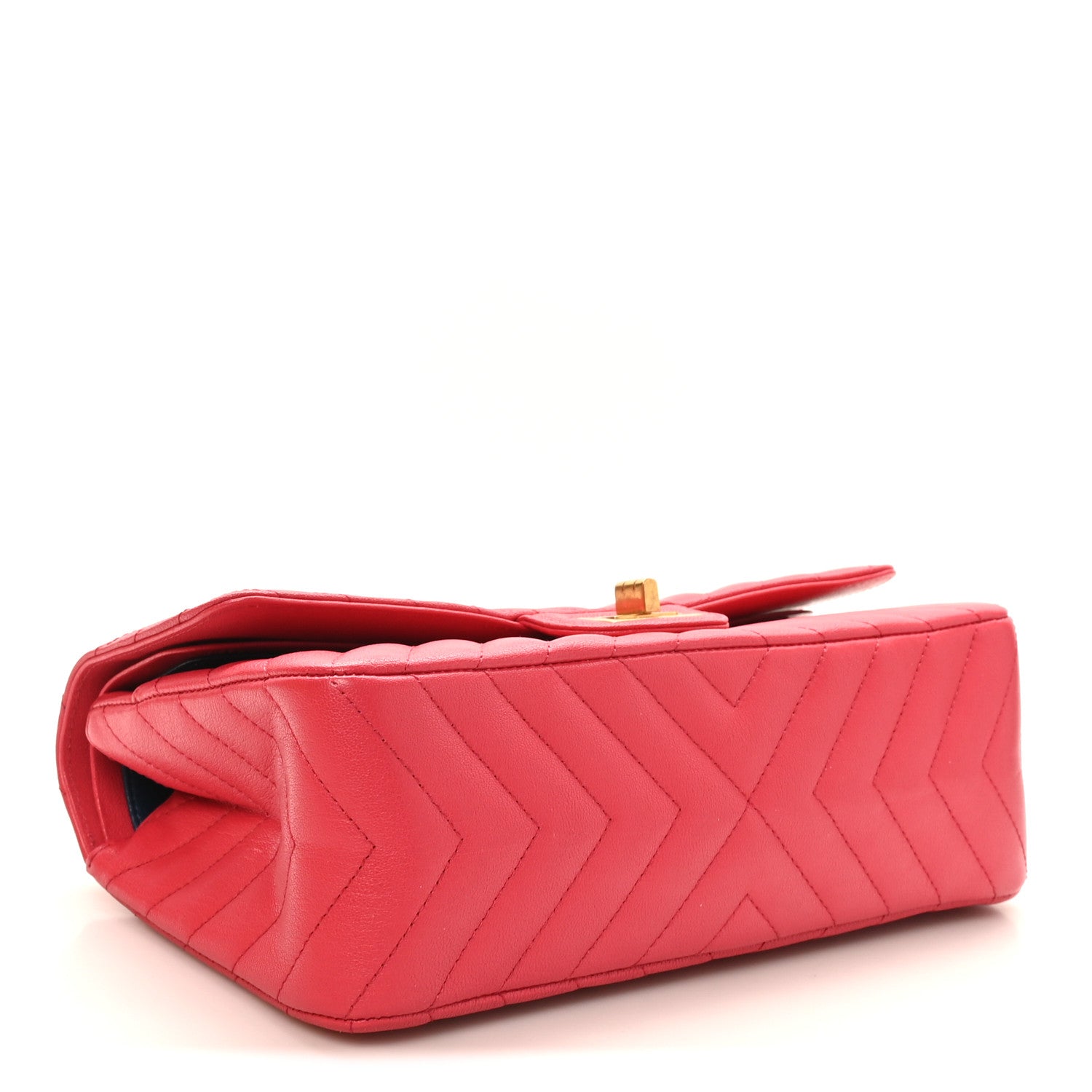 Chanel Sheepskin Chevron Quilted 2.55 Reissue 225 Flap Dark Pink 4 of 11
