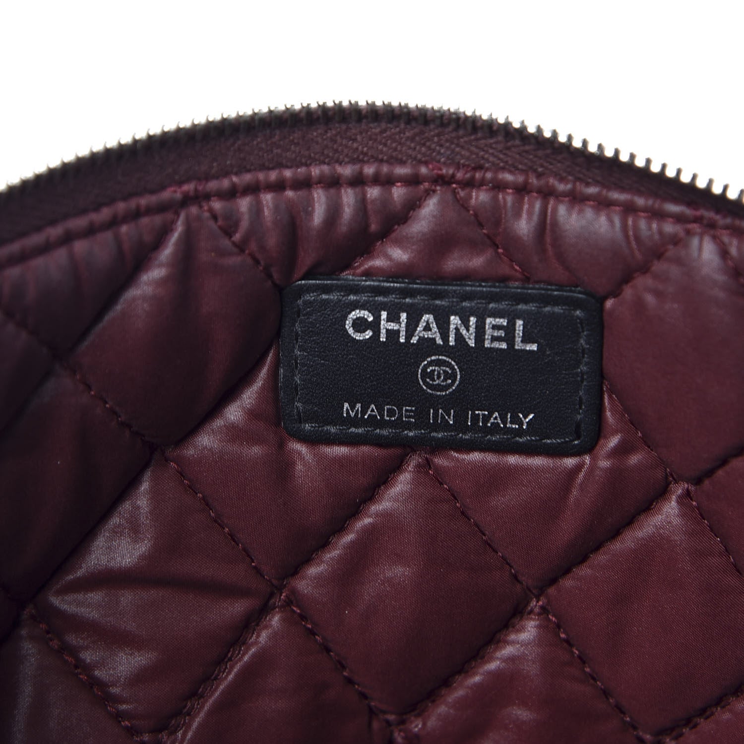 Chanel Nylon Quilted Medium Cosmetic Case Black 7 of 8