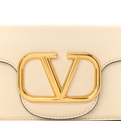Valentino Garavani Calfskin Vlogo Small Loco Shoulder Bag Light Ivory 8 of 12