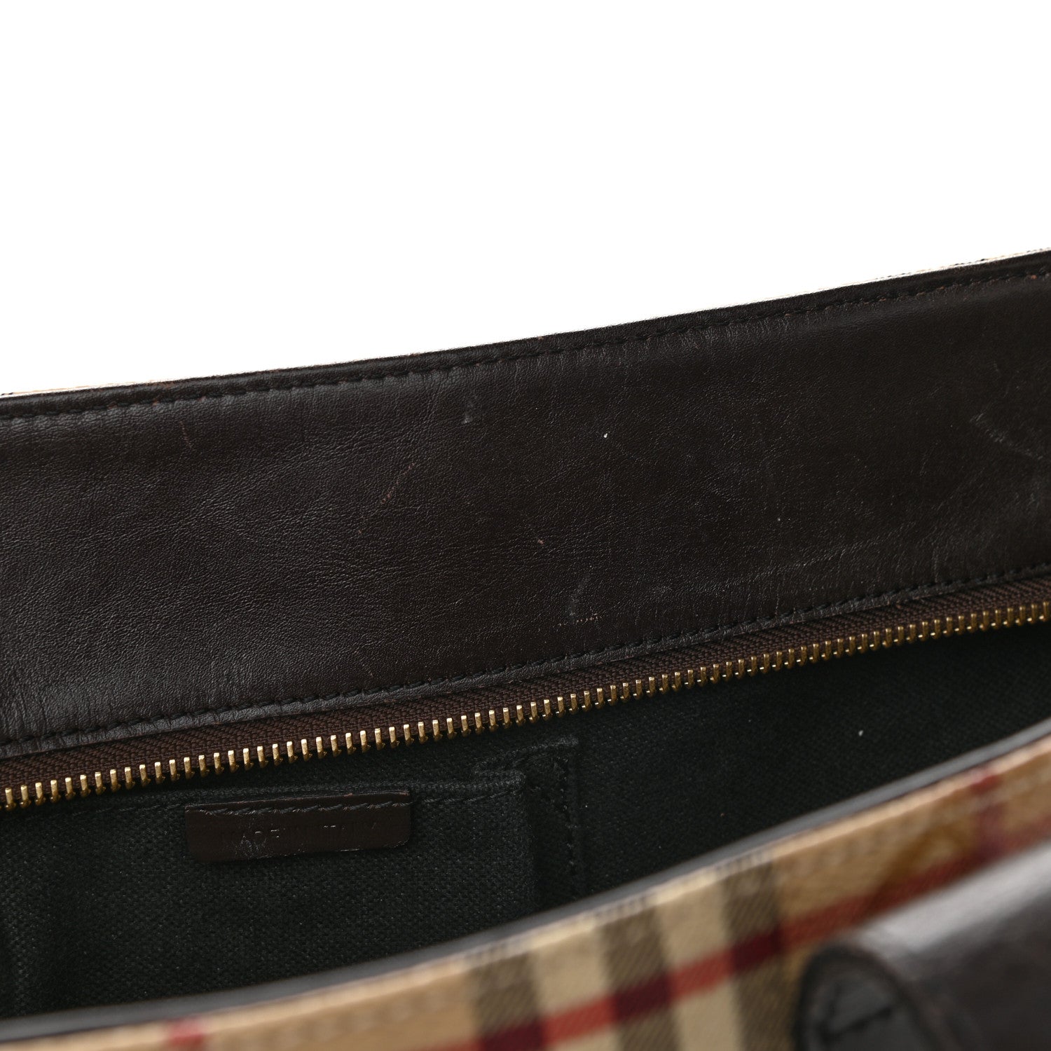 Burberry Haymarket Check Tote Chocolate 8 of 13