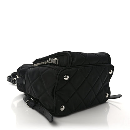 Prada Nylon Tessuto Impuntu Quilted Backpack Black 4 of 8