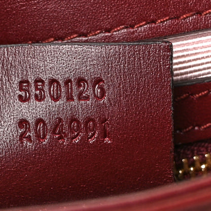 Gucci Suede Medium Arli Flap Shoulder Bag Vintage Bordeaux 7 of 10