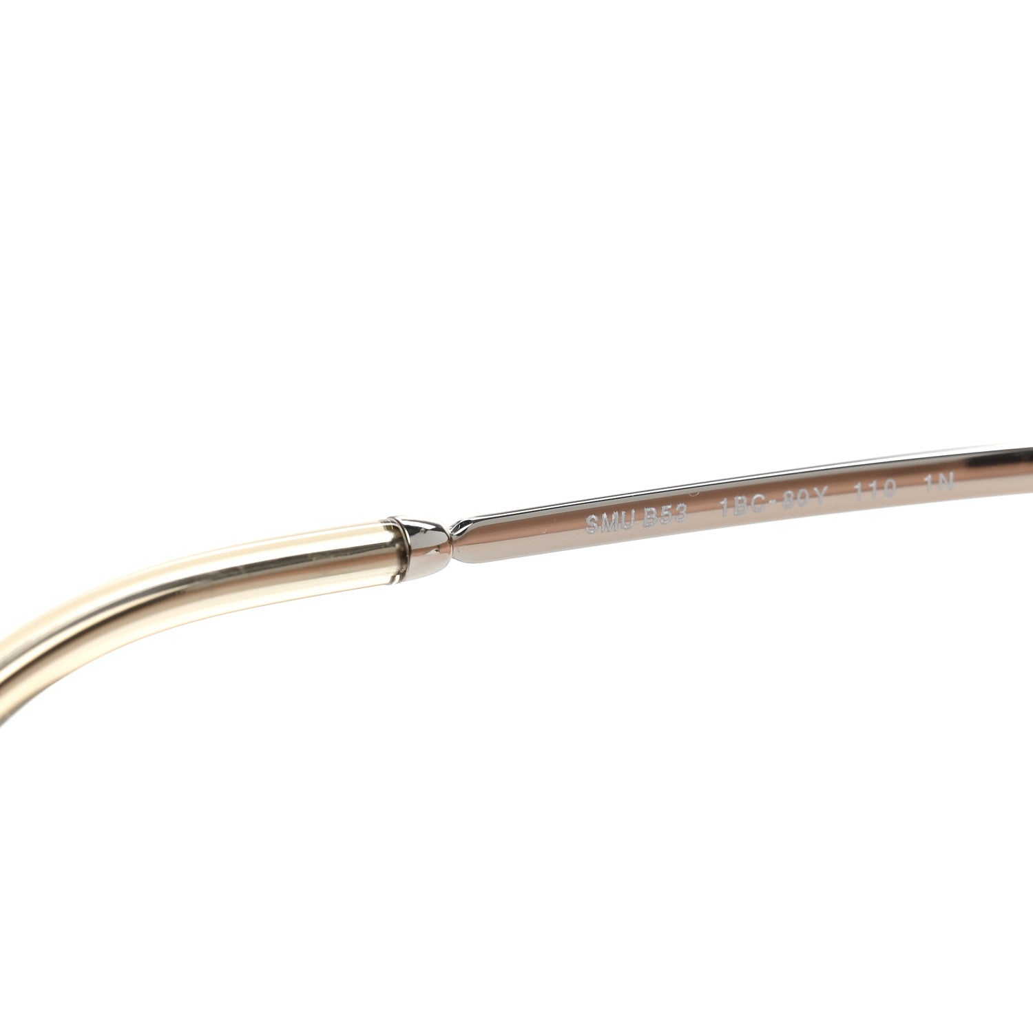 Miu Miu Metal Oversize Shield Sunglasses SMUB53 Gold 5 of 7