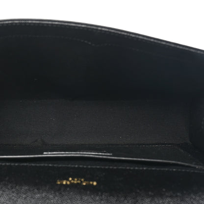 Saint Laurent Grain De Poudre Medium Classic Monogram Kate Satchel Black 5 of 10
