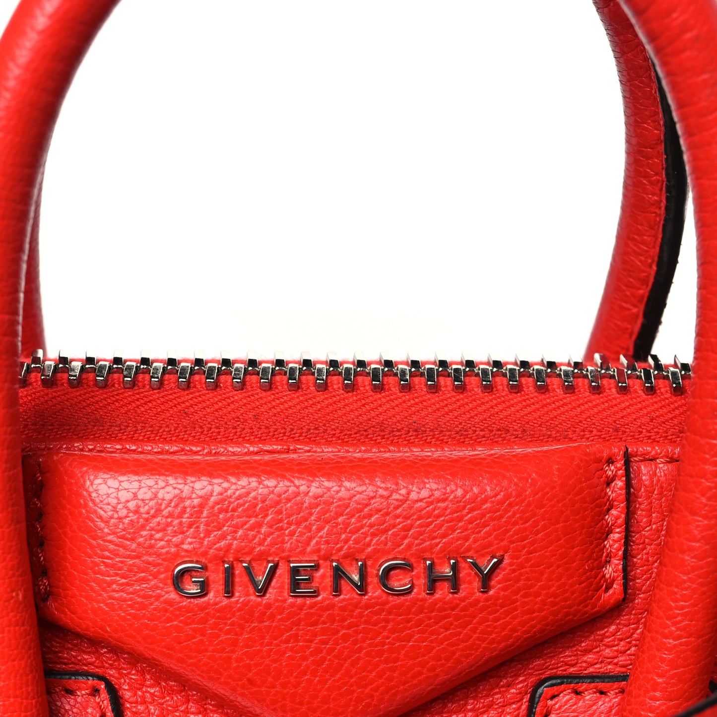 Sugar Goatskin Mini Antigona Medium Red