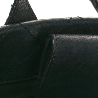 Chanel Calfskin Quilted Small Easy Shopping Tote Black 13 of 16