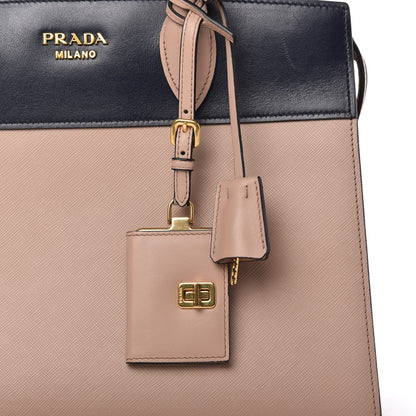 Prada Saffiano City Calfskin Medium Esplanade Cipria Baltico 11 of 11