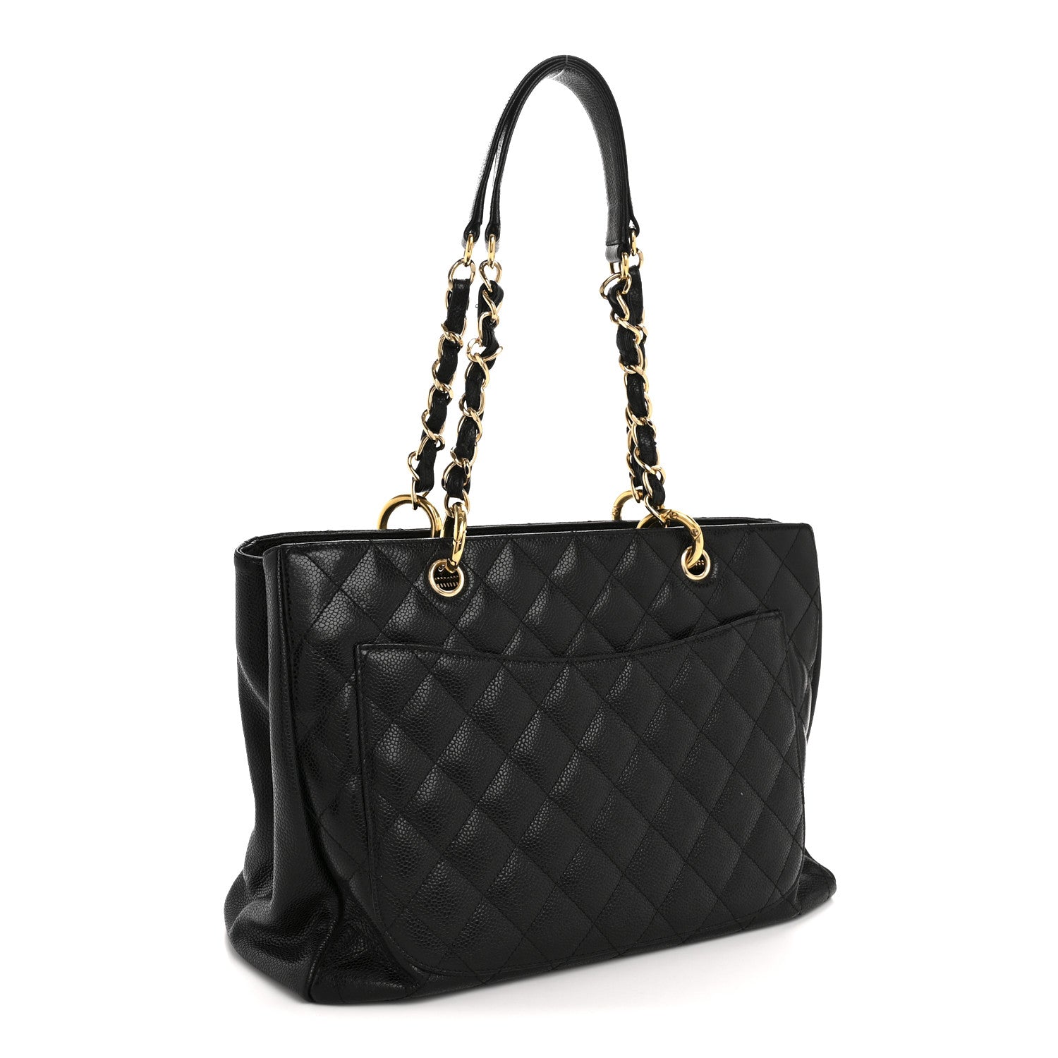 Chanel Caviar Quilted Grand Shopping Tote GST Black 3 of 14