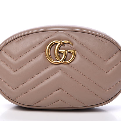 Gucci Calfskin Matelasse GG Marmont Belt Bag 85 34 Porcelain Rose 7 of 12