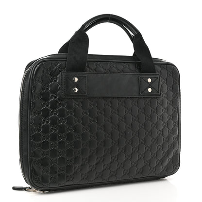 Gucci Guccissima Laptop Briefcase Black 3 of 10