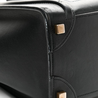 Celine Smooth Calfskin Micro Luggage Black 10 of 13