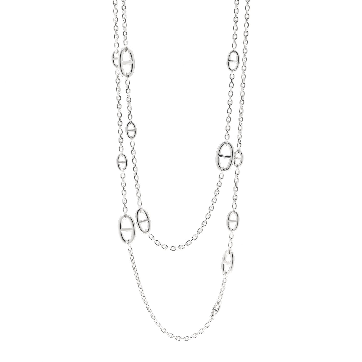Hermes Sterling Silver Farandole Necklace 160 1 of 6