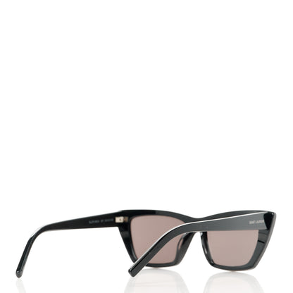 Saint Laurent Acetate Mica Cat Eye Sunglasses SL 276 Black 4 of 8