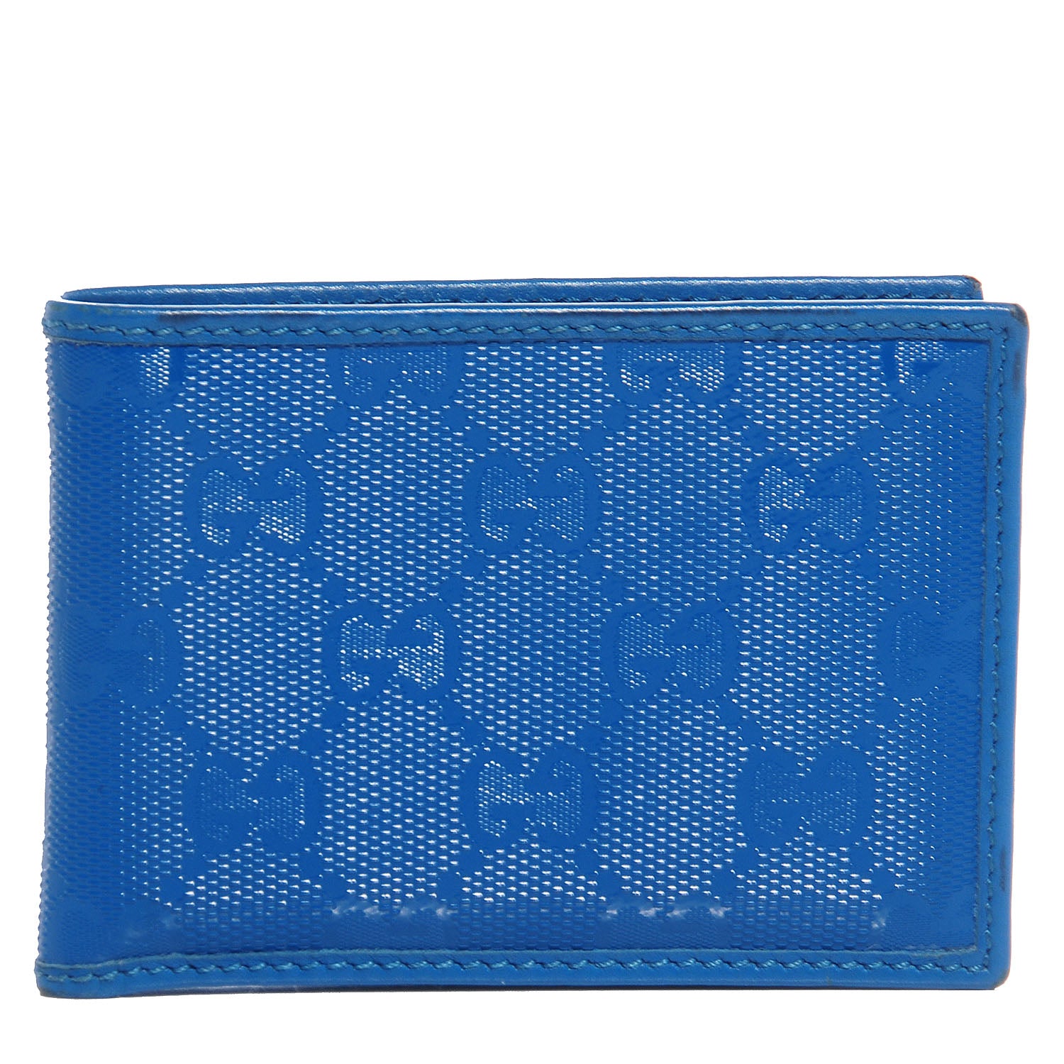 Gucci Imprime Monogram Bi-Fold Wallet Riviera Blue 1 of 7
