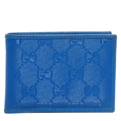 Gucci Imprime Monogram Bi-Fold Wallet Riviera Blue 1 of 7
