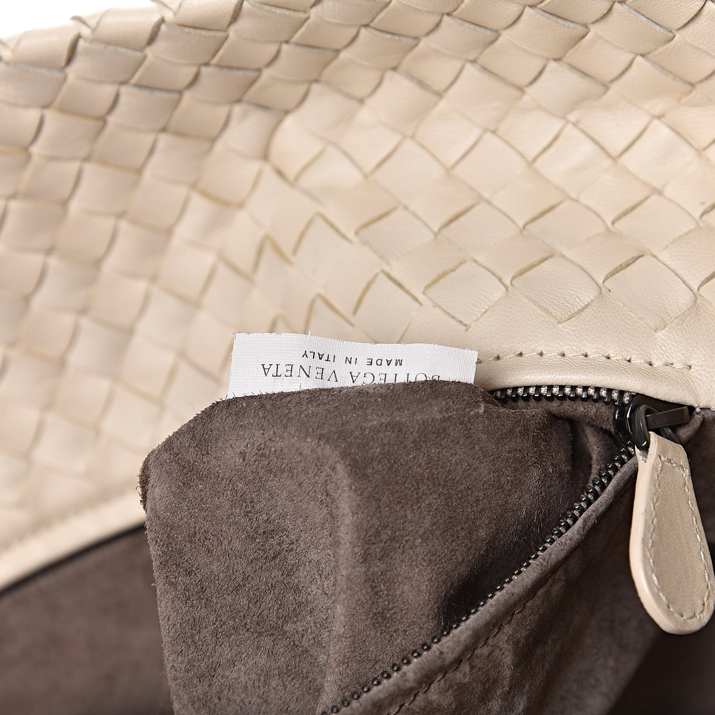 Nappa Intrecciato Large Cesta Tote White