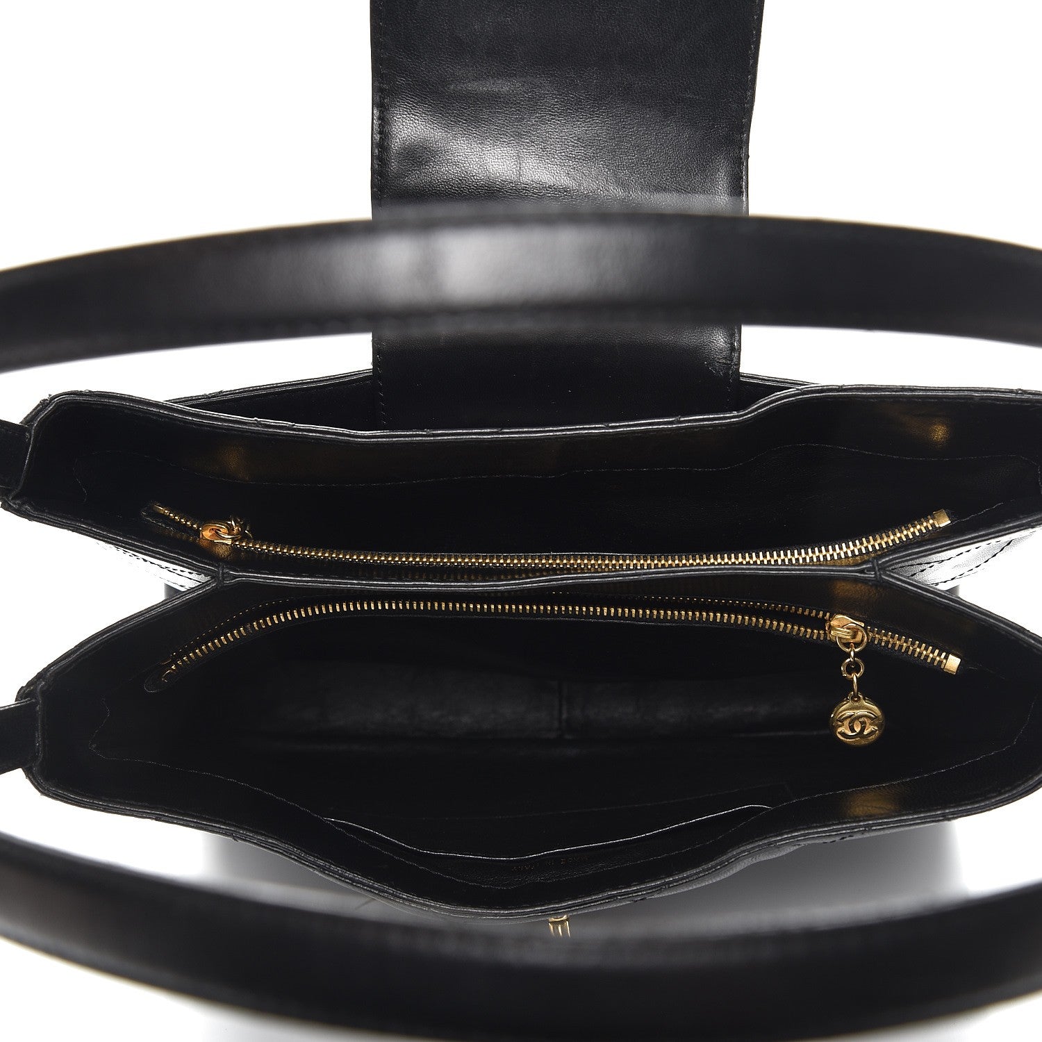 Chanel Calfskin Quilted Shoulder Bag Black 5 of 10