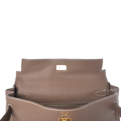 Hermes Togo Kelly Retourne 40 Etoupe 31 of 34