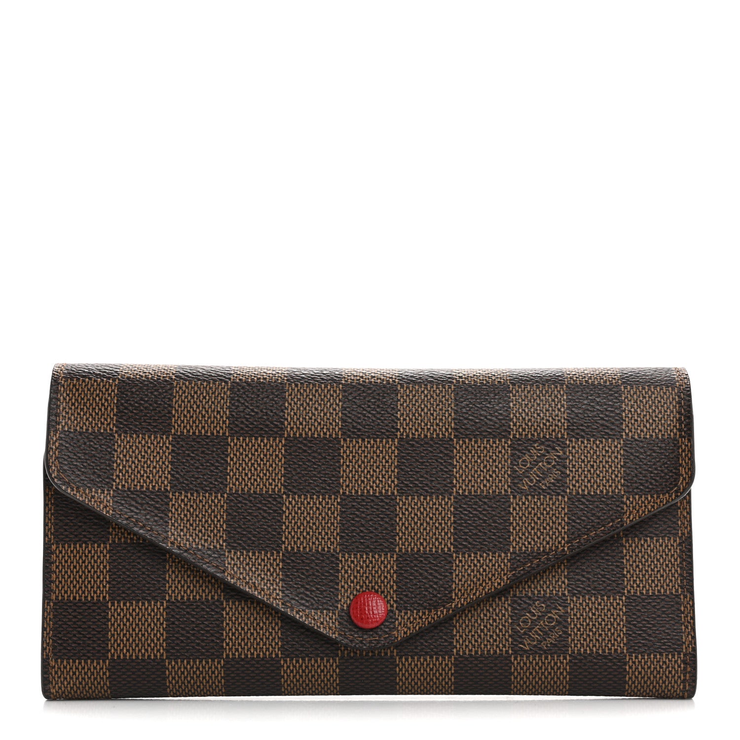 Louis Vuitton Damier Ebene Josephine Wallet Red 1 of 12
