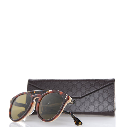Gucci Round Avana Sunglasses GG0124SA Tortoise 8 of 8