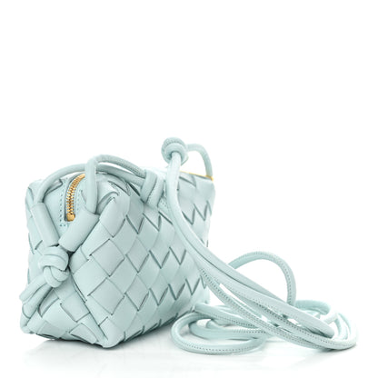 Bottega Veneta Nappa Intrecciato Candy Loop Camera Bag Teal Washed 3 of 10