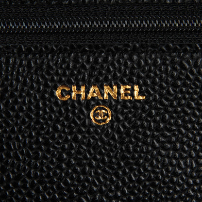 Chanel Caviar Quilted Wallet On Chain WOC Black 7 of 9