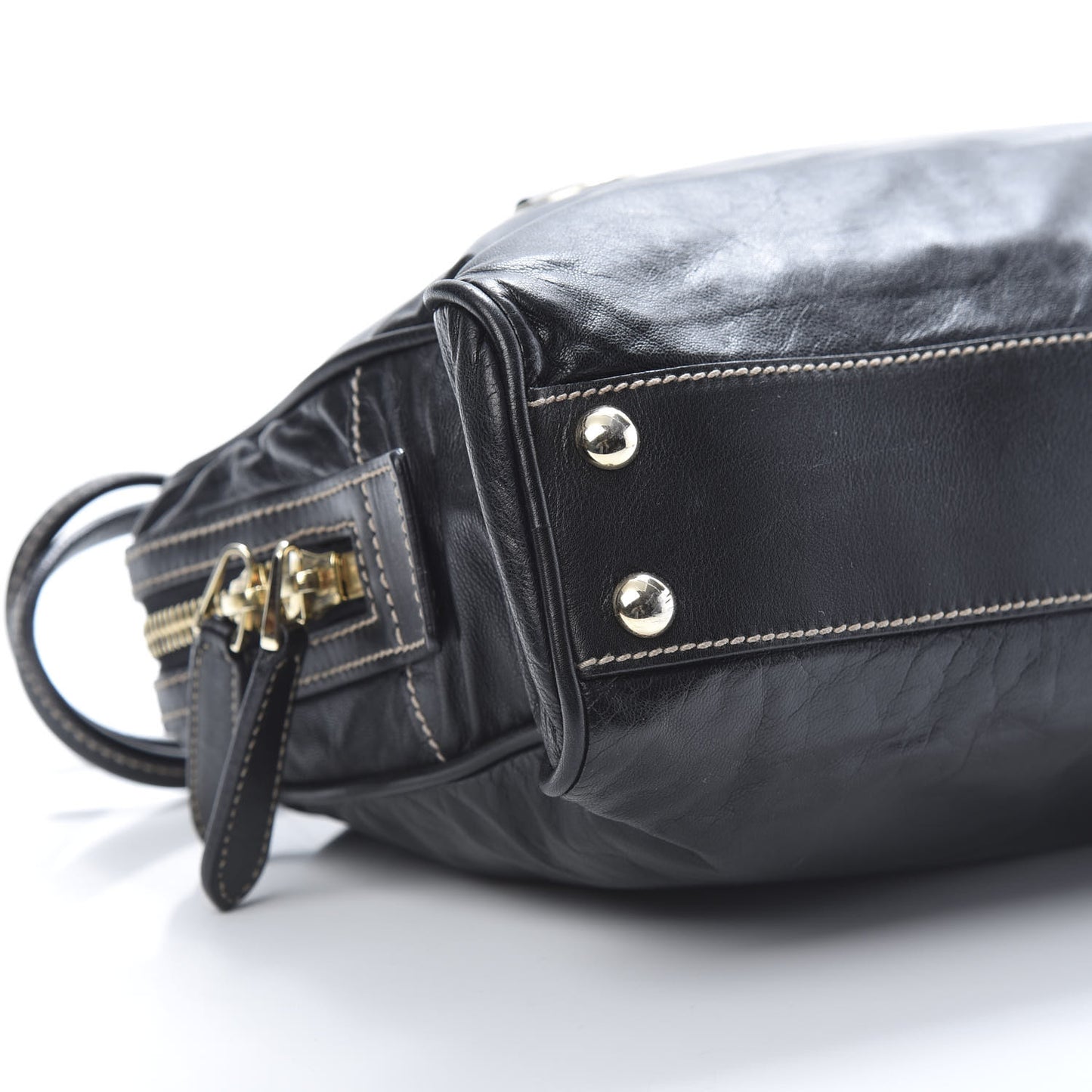 Calfskin Medium New Britt Boston Black