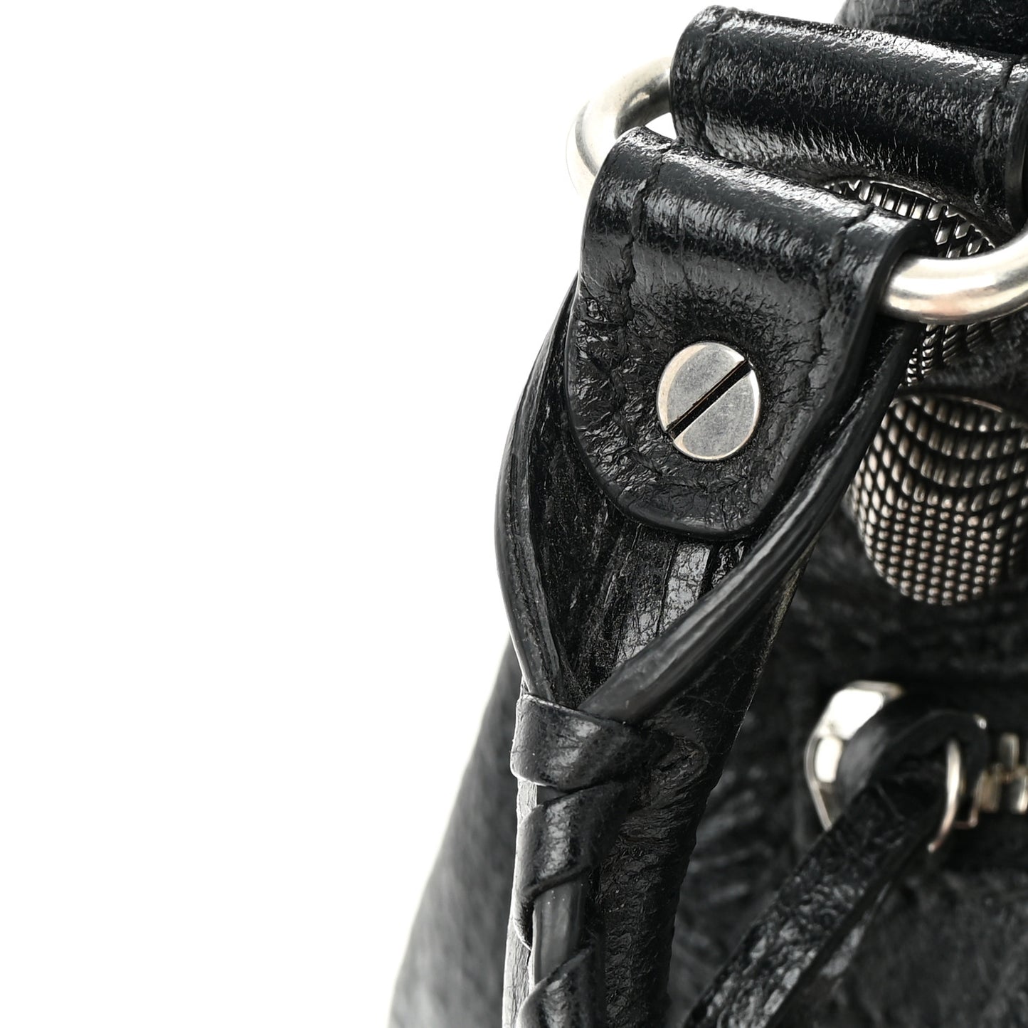 Agneau Arena Small Le Cagole Bucket Bag Black