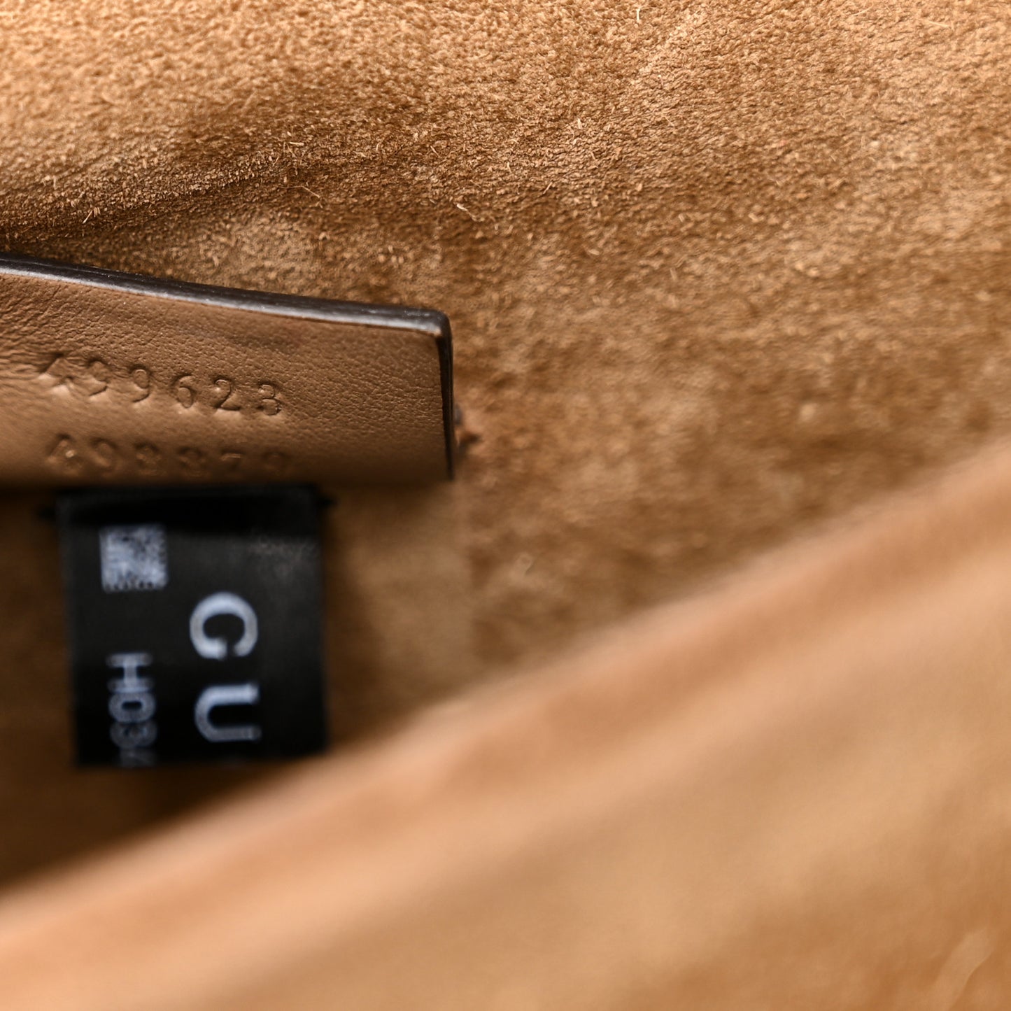 GG Supreme Monogram Suede Crystal Small Dionysus Shoulder Bag Beige Ebony Taupe