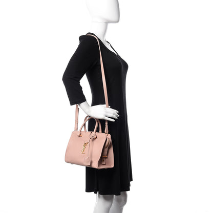 Saint Laurent Calfskin Monogram Baby Cabas Pink 2 of 9